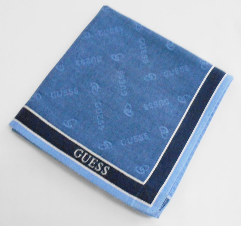 Guess Handkerchief Guess Vintage Hanky Handkerchief Guess Pocket Square Scarf