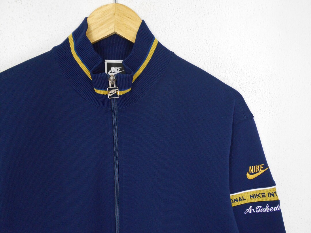 90'S Nike Jersey Track Jacket Men's L Size Vintage /eaa477241