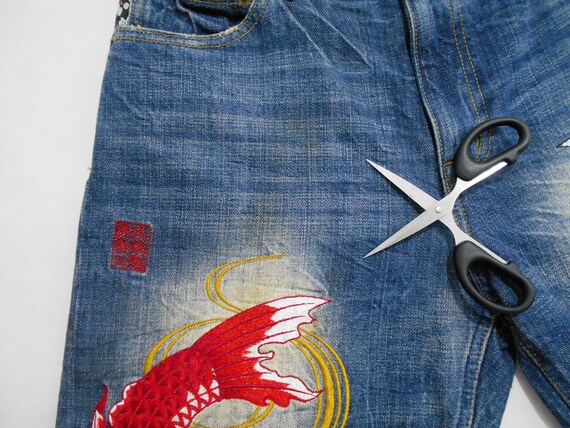 Karakuri Tamashii Jeans Karakuri Tamashii Pantaloni Vintage | Etsy Italia