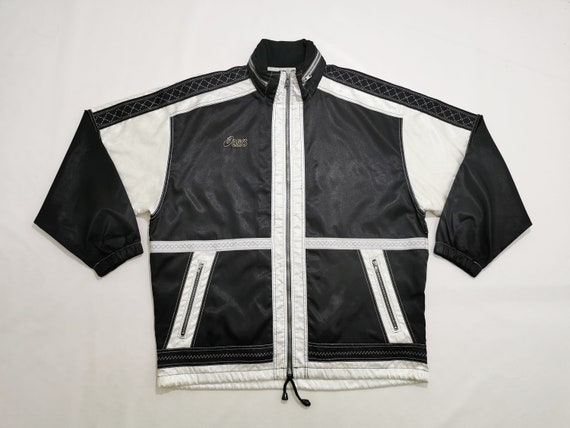 ASICS Jacket ASICS Windbreaker Vintage 90's ASICS Colorblock Jacket Size L