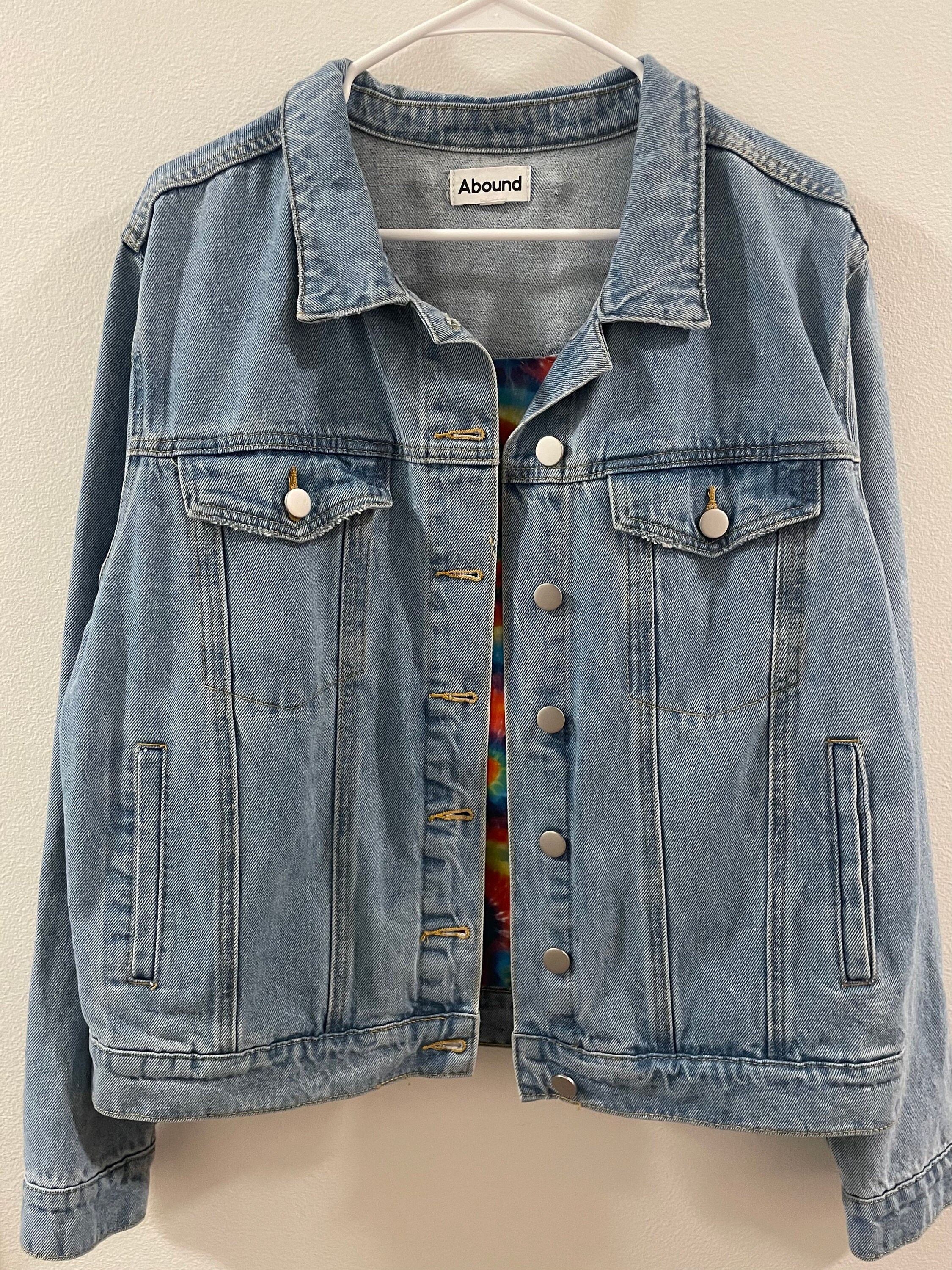 Over the Rainbow Embroidered Punch Needle Denim Jacket - Etsy Over the Rainbow Embroidered Punch Needle Denim Jacket - Etsy