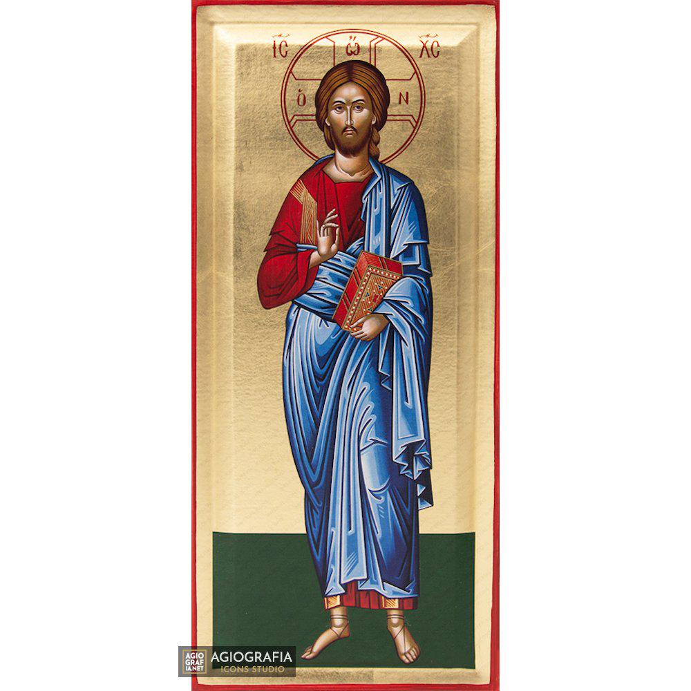 Jesus Christ Orthodox Icon - Handcrafted With GOLD LEAVES Background in ...