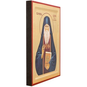 18k Saint Kleopa Christian Orthodox Icon on Wood with Gold Leaf background