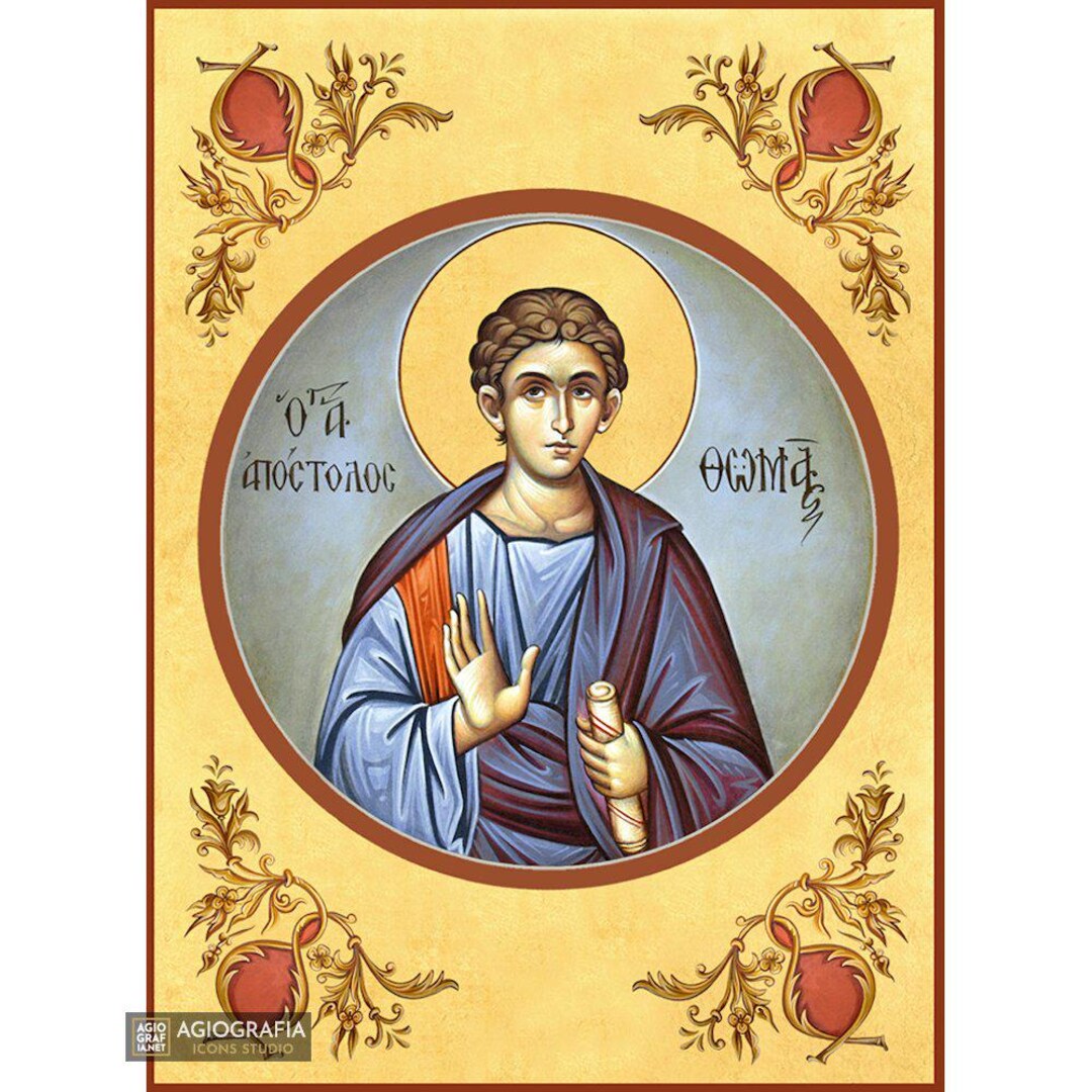 22 Karats Saint Apostle Thomas Orthodox Icon | GOLD LEAVES 22k ...