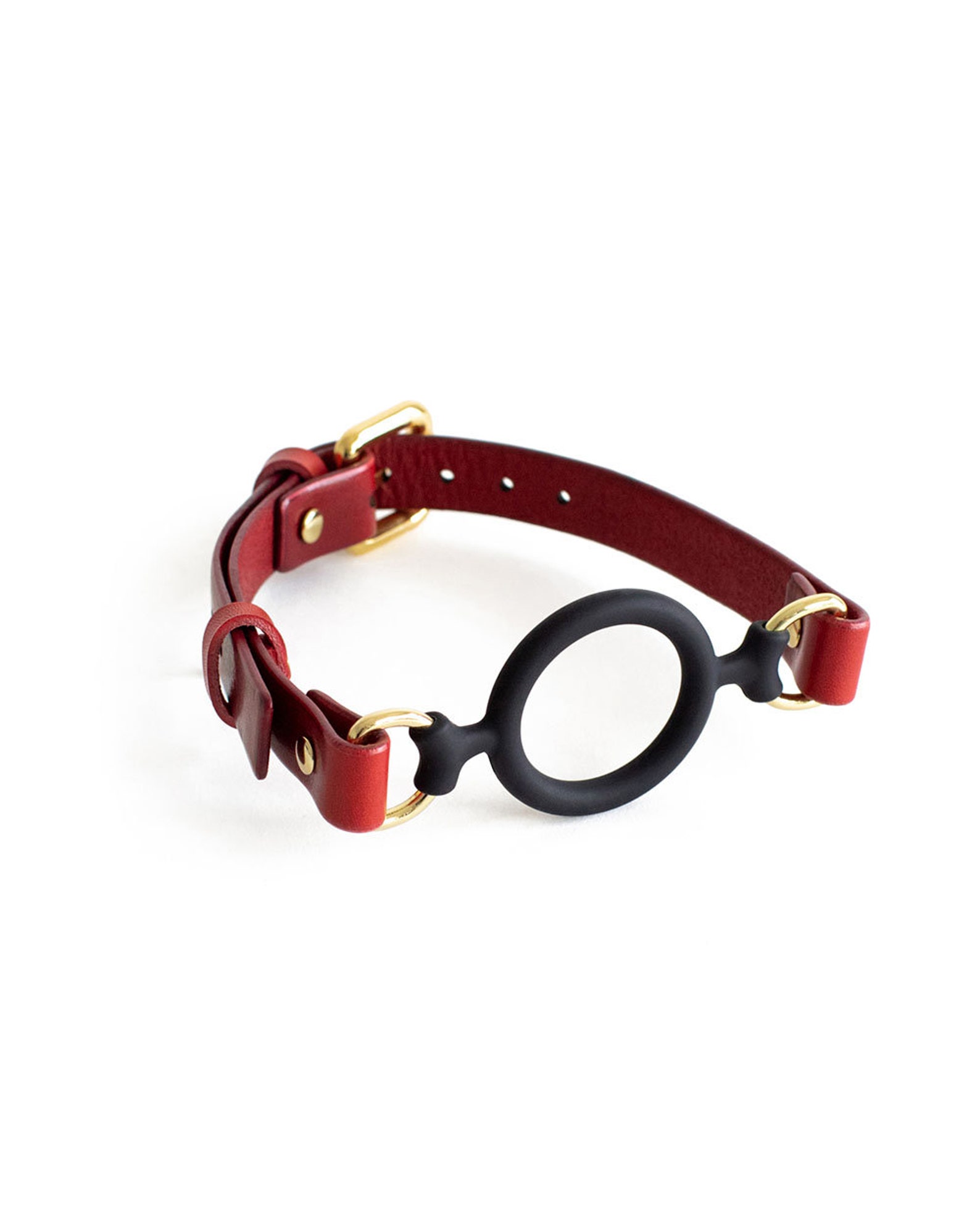 Leather Gag with rings Bondage Gag BDSM Gag Sex Toys Bdsm Etsy