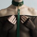 BDSM Collar Emerald, Leather BDSM Collar, Leather Slave Collar, BDSM Leather Choker, Bondage Collar, Leather Choker, Collar and Leash