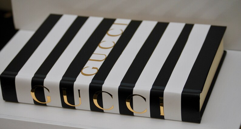 1 Black White Striped Display Book Designer Inspired Coffee Table Books Home Decoration Luxury Item For