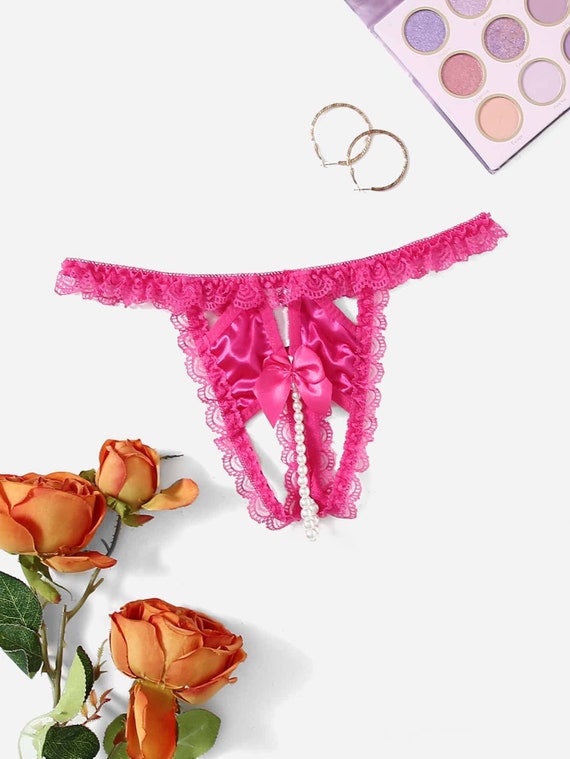 Pink Crotchless Panties -  Norway