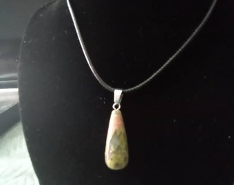 Unakite pendant necklace