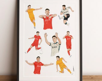 Diogo Jota Liverpool FC Print Poster