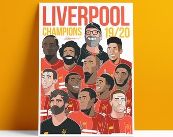 Liverpool FC Premier League Champions Print Poster