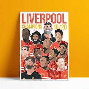 Liverpool FC Premier League Champions Print Poster