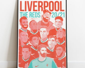 Liverpool FC 20/21 A3 Risograph Print Poster