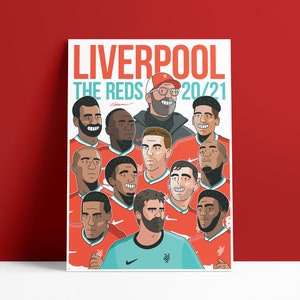 Liverpool FC 20/21 Squad Print Poster