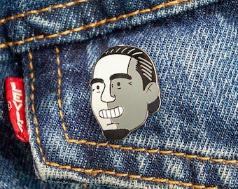 Virgil Van Dijk Liverpool FC Metallic Enamel Pin. LFC Premier League Champions Badge