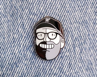 Jürgen Klopp Liverpool FC Metallic Enamel Pin. LFC Premier League Champions Badge