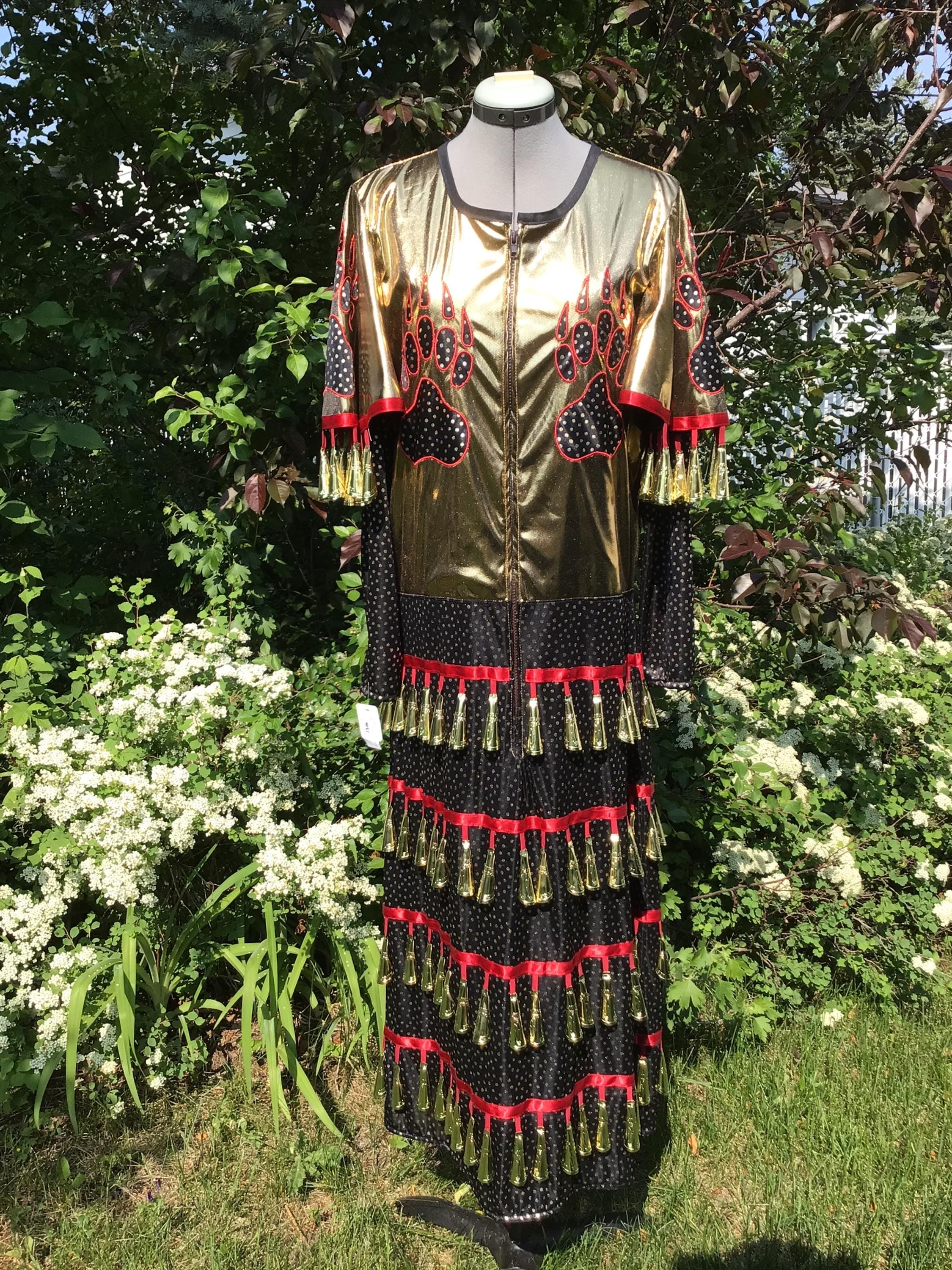 strapless open back dress JD1198 Jingle Dress– aboriginaldesignwear