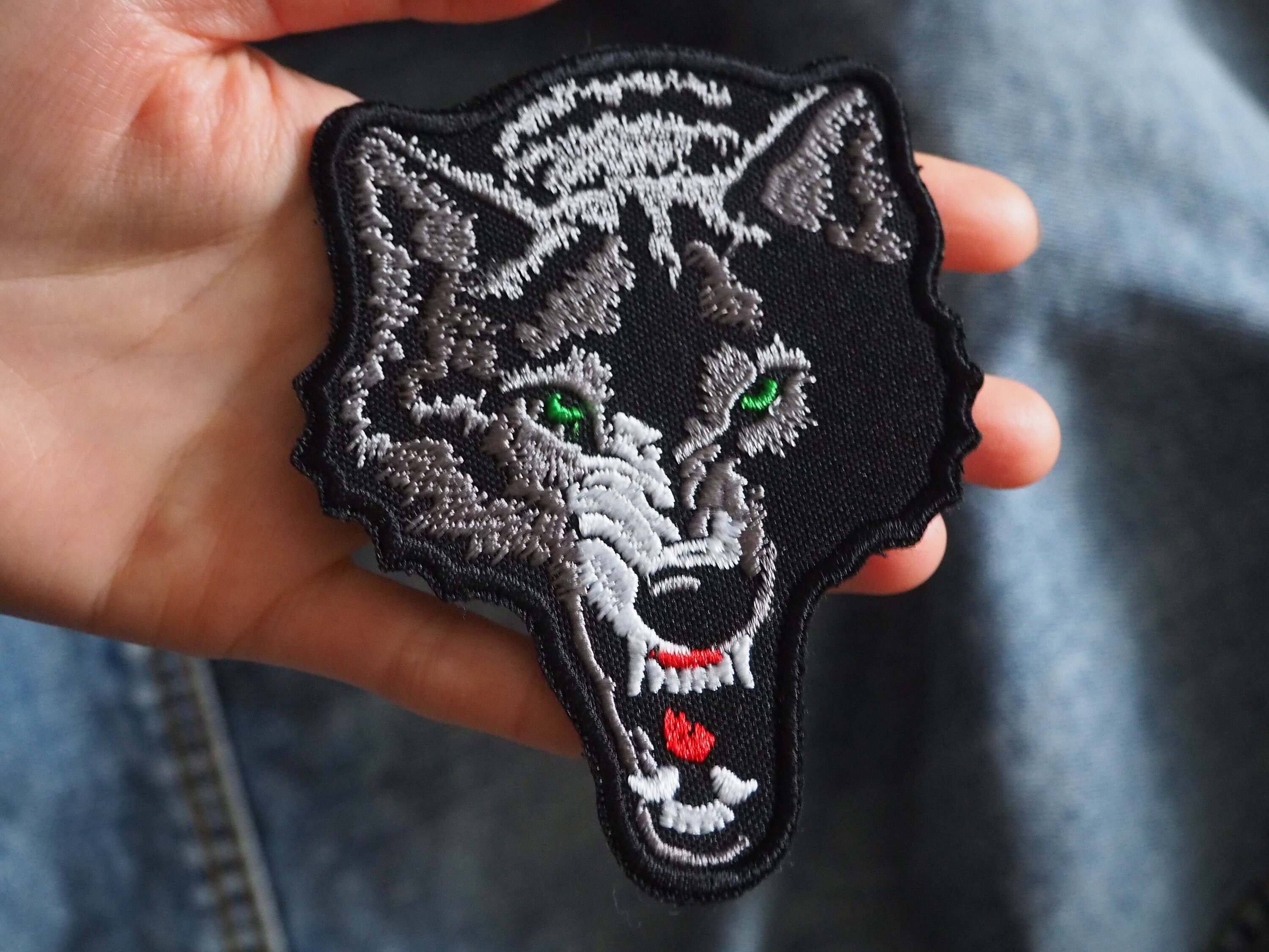 WOLF Patch Embroidered High Quality Pagan Animals Evil Etsy