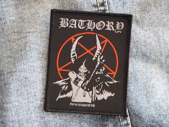 Bathory Patch Black Thrash Viking Metal Band Logo Bathory Patch Black Thrash Viking Metal Band Logo
