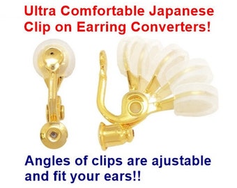 Ultra bequeme Clip auf Ohrring Konverter, wechseln durchbohrt, um Ohrringe zu clippen, japanische Gold Silber unsichtbare Ohrclips Ergebnisse