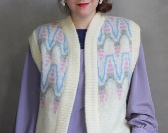 Gilet vintage femmewomen cardiganveste femmecardigan vintagevintage clothesgilet femmewool jacketwomens woollaine femme