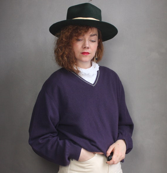 Vintage Cashmere Sweater 90s / Menswear 