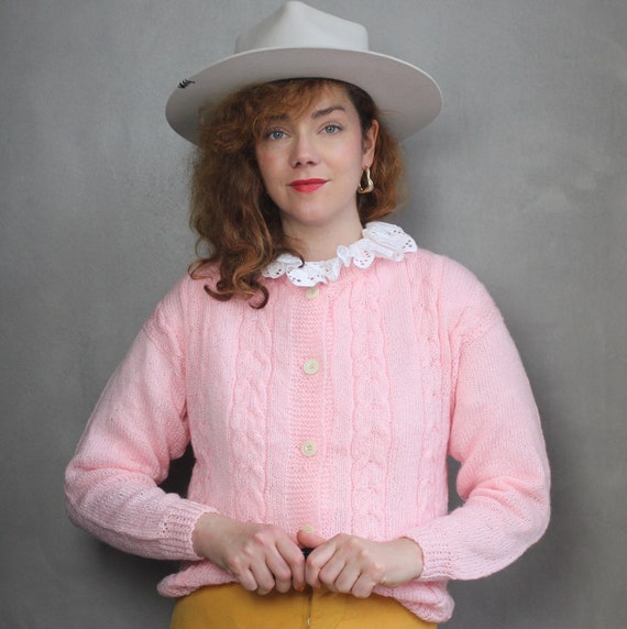 Vintage Knit Cardigan 80s / S M 