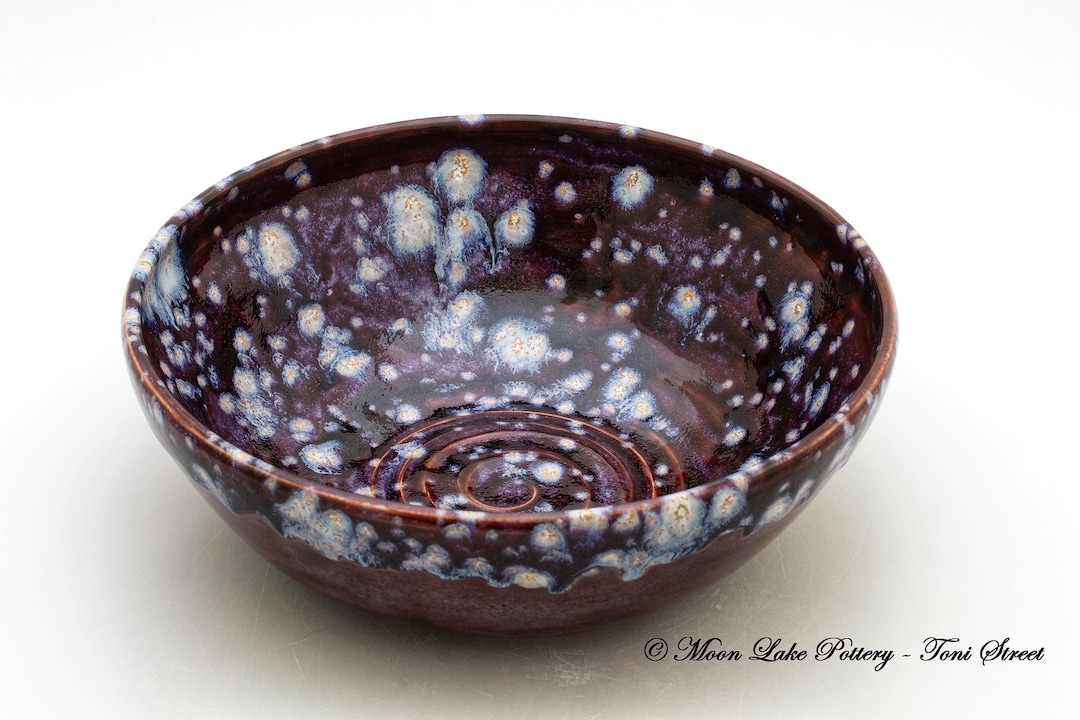 Ceramic Purple Bowl Wheel Thrown Pottery - Etsy