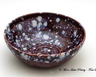 Ceramic Purple Bowl Wheel Thrown Pottery