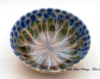 Ceramic Drippy Bowl Wheel Thrown Pottery