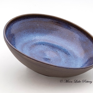 Ceramic Blue Bowl Wheel Thrown Pottery