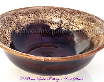 Ceramic Brown Small Bowl Wheel Thrown Pottery