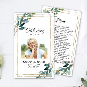 de prière funéraire de verdure | de carte de prière commémorative modifiable | de messe catholique de Zazzle.be Liste d'envies Vous avez des idées ? Avis de décès de Green Leaf | Téléchargement instantané