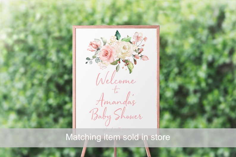 Boho Printable Desserts Sign Girl Sweet Treats Instant Download PDF Blush Pink Floral Sweets /& Treats Sign Floral Baby Shower Template