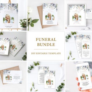 Beerdigung: Trauerprogramm, Einladung, Schild (digital)