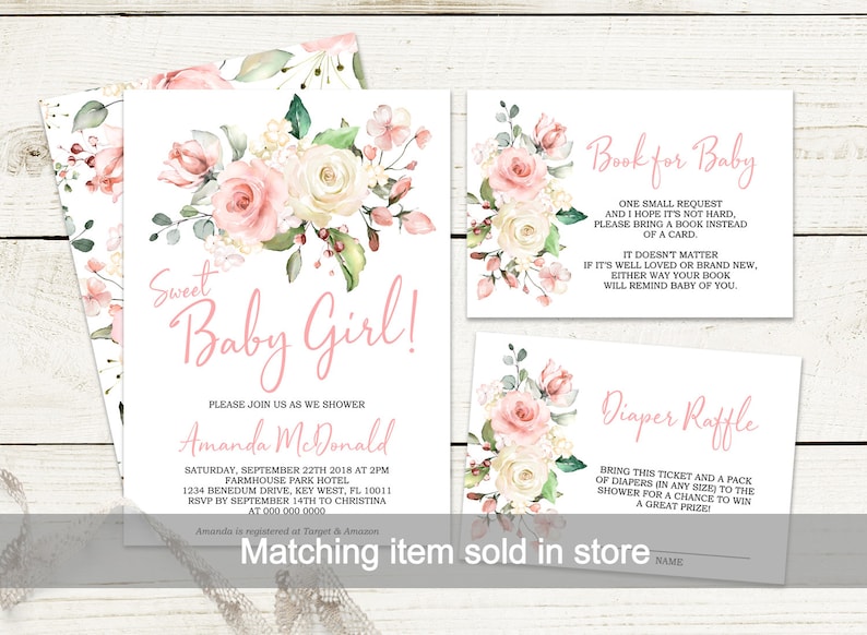 Boho Printable Desserts Sign Girl Sweet Treats Instant Download PDF Blush Pink Floral Sweets /& Treats Sign Floral Baby Shower Template