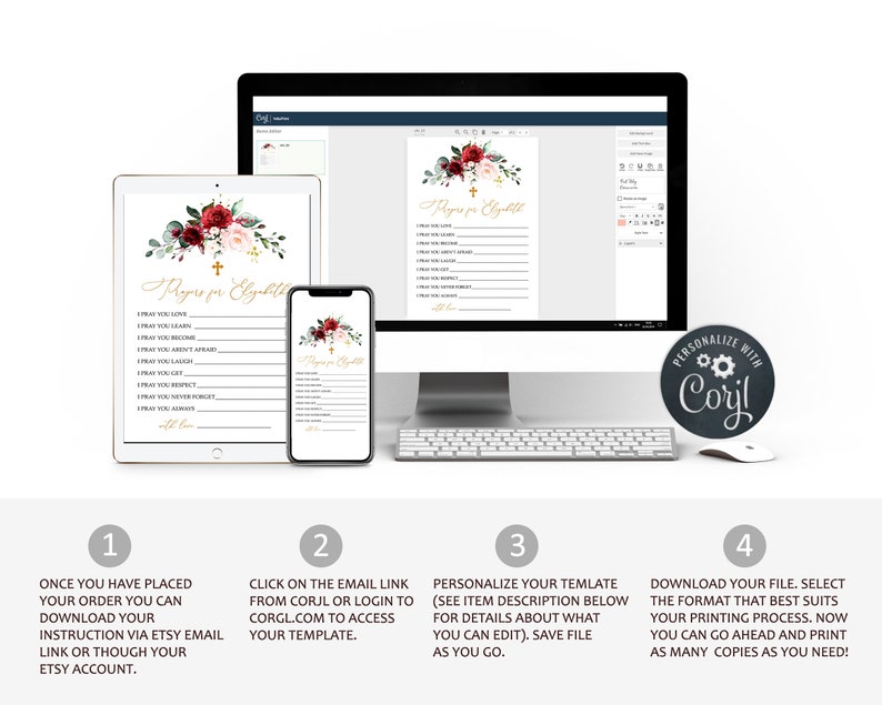 Marsala & Blush Pink Floral Dad Jokes Baby Shower Game, Funny Jokes and