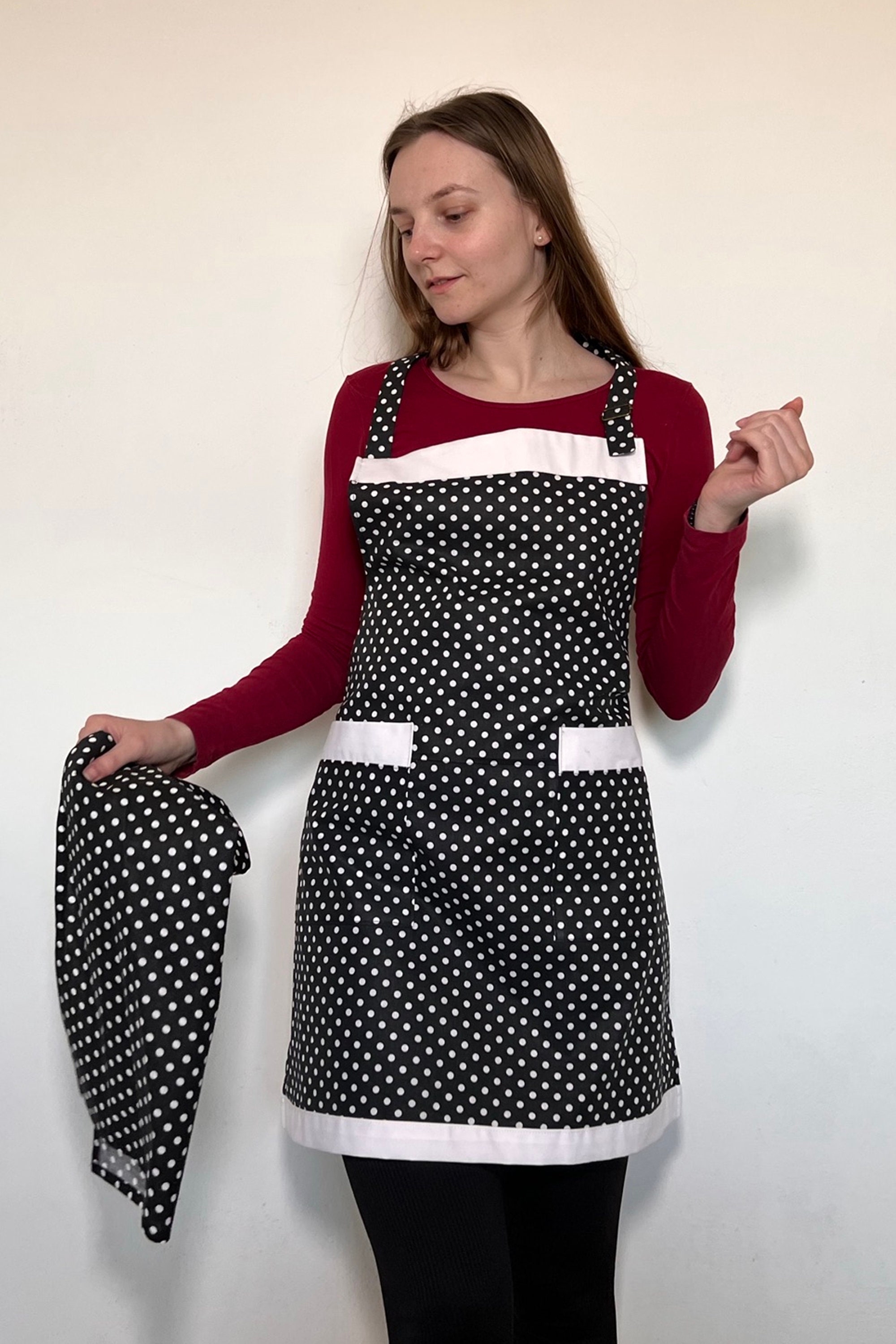 【美品】Bonjour NEW APRON DRESS 2/3y Bonjour Diary New Apron Dress (Red Check) | Jean + Hadley