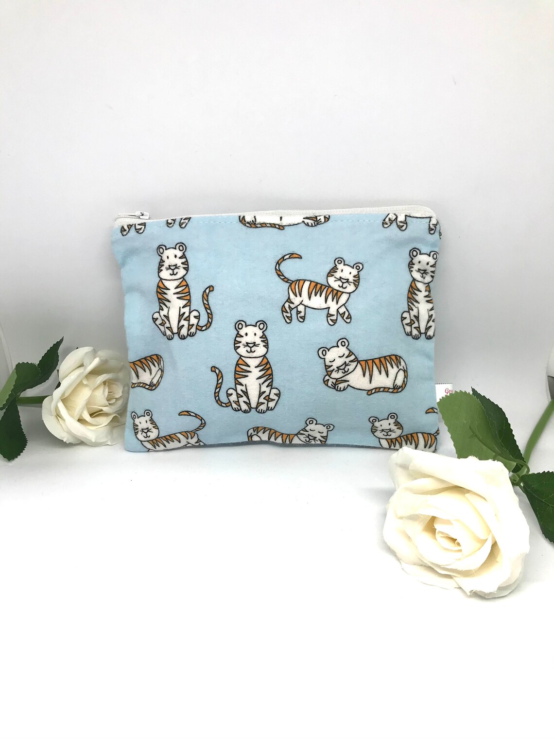 Tiger print zipper pouch for kids baby boy storage pouch Etsy