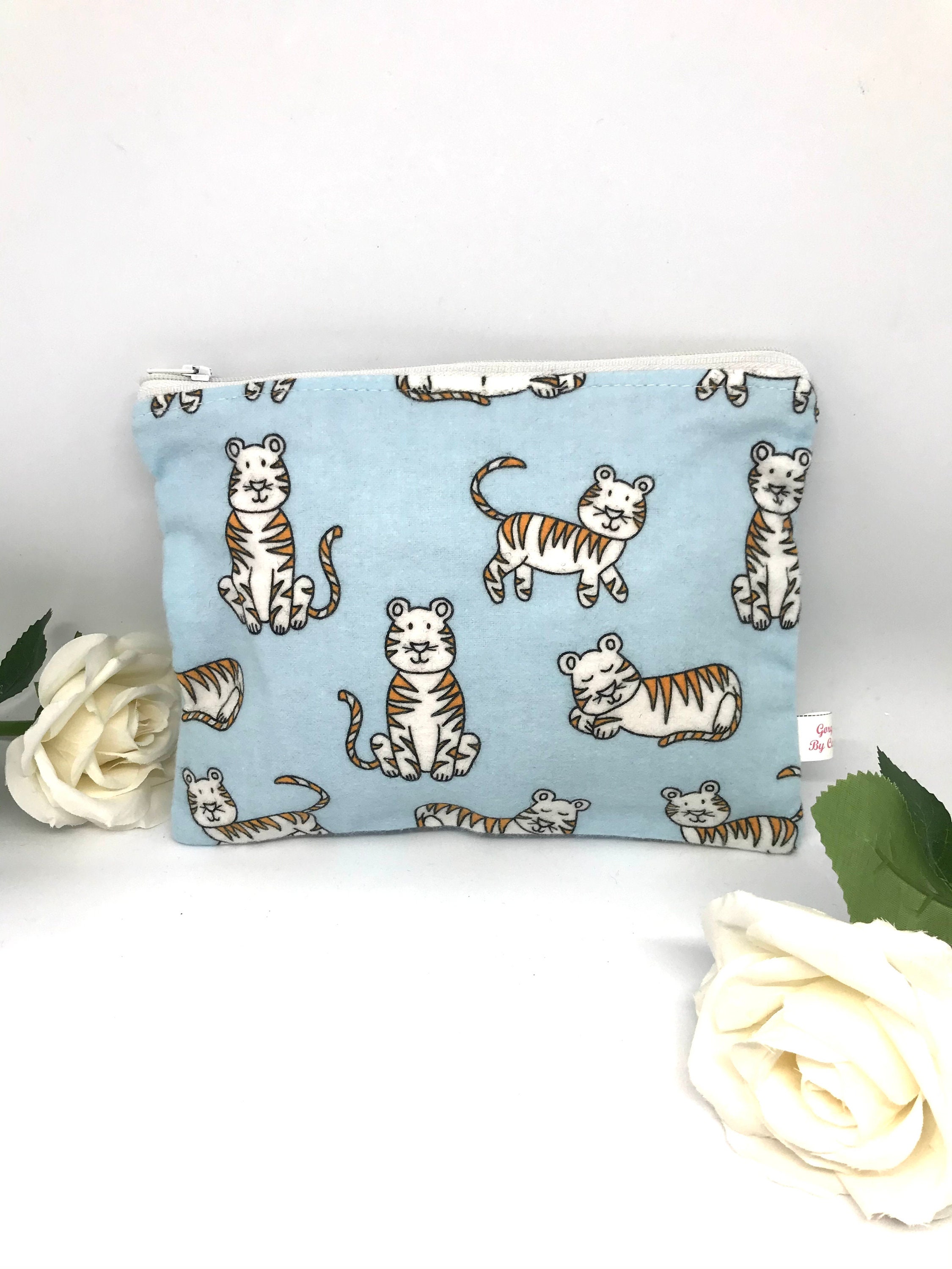 Tiger print zipper pouch for kids baby boy storage pouch Etsy