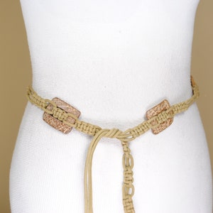 手作りマクラメベルト How To Make Macrame Belt DIY | マクラメ編みベルトの作り方