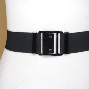 Plain Black Wide Stretch Belt for Women, Comfortable & Versatile Black Waist Belt, Classic Black Belt