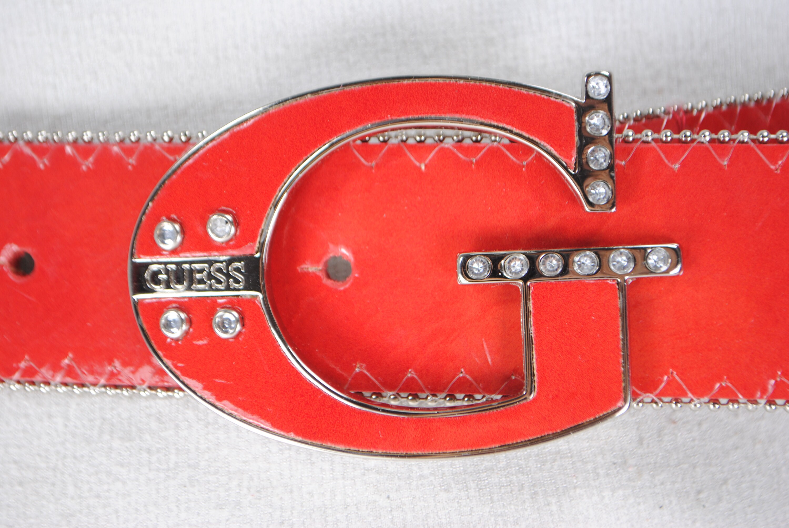 Guess red belt best sale