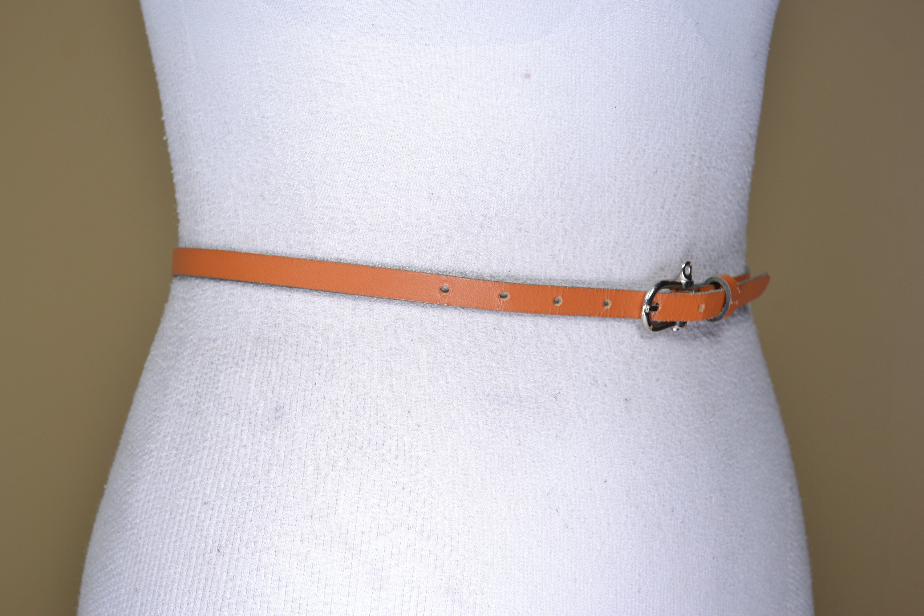 Cintura Donna In Pelle VONMELLI - Cintura Sottile Elegante Con Fibbia Dorata Per Jeans, Abiti E Pantaloni - Regalo Perfetto - Foto 12