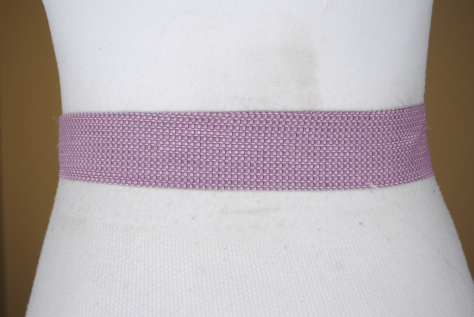 Dring Purple Fabric Belt for Women Rhinestone Buckle Lilac Etsy