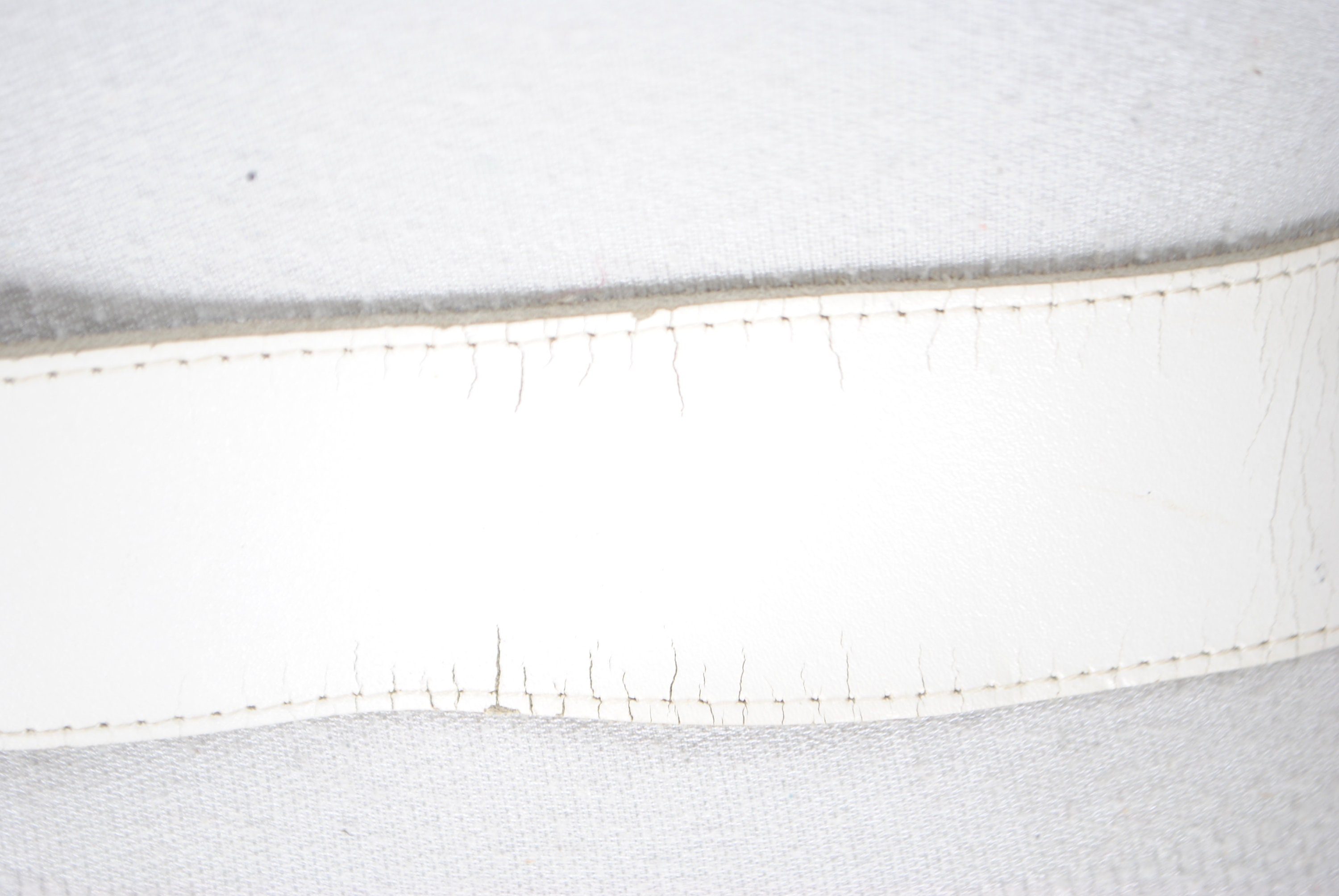 30''34'' White antique cracked leather belt Etsy