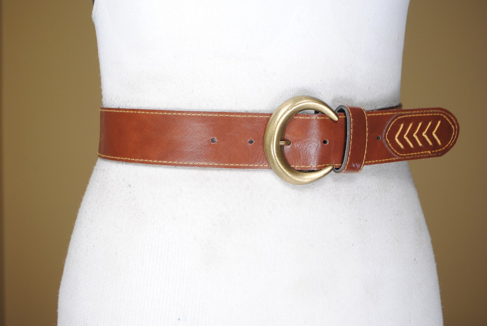 Cognac 39''44'' brown belt for women with | Etsy