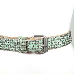 Teal Studded Belt - Etsy display picture 1