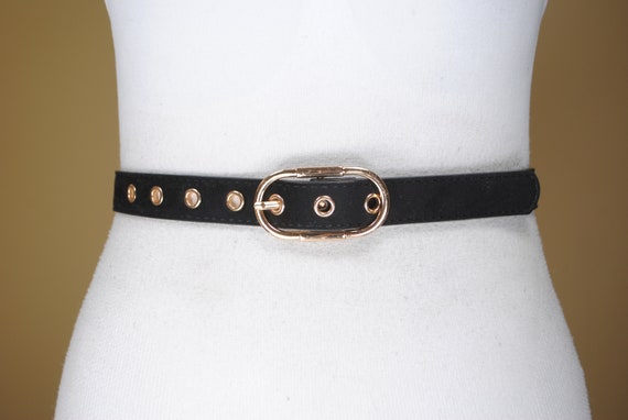 Skinny black belt 2025 for dress