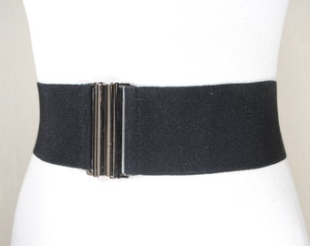Accessories, Black Stretch Belt Decorative